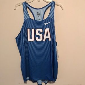 NWT Nike USA Race Day Elite Running Singlet